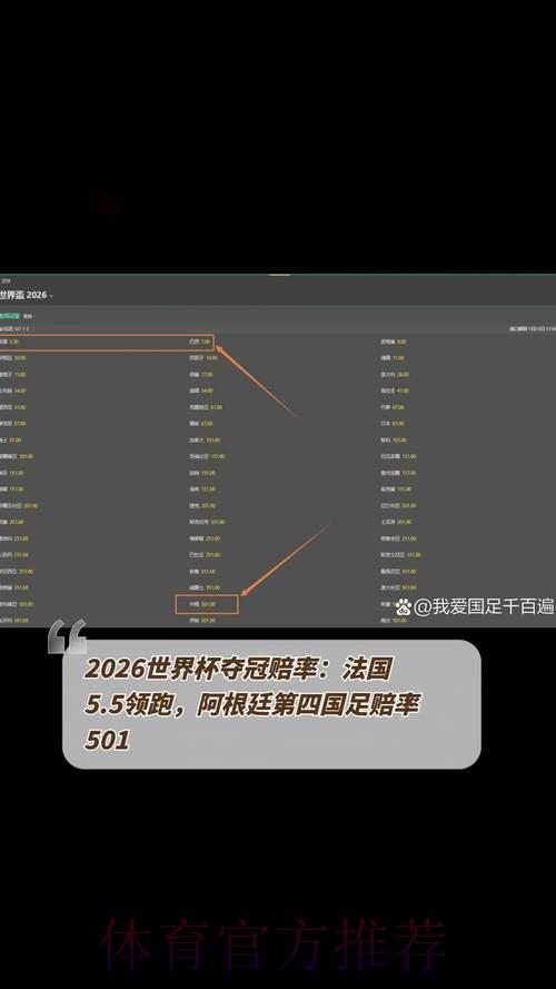 2026年世界杯赛事赔率走势深度解析